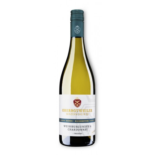 Oberrotweiler Winzerverein 2024 Weissburgunder & Chardonnay Qualitätswein trocken aus Oberrotweil 